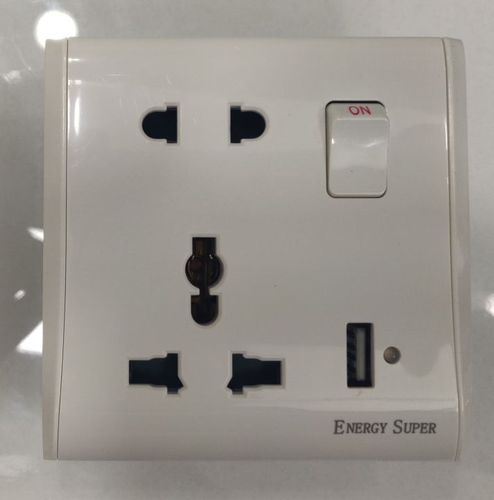 Energy%20Super%20VIP%20Off%20White%2013A%205%20Pin%20Single%20USB%20Multi%20Function%20Universal%20Socket%20Switch%205Pin%20-%20Image%203