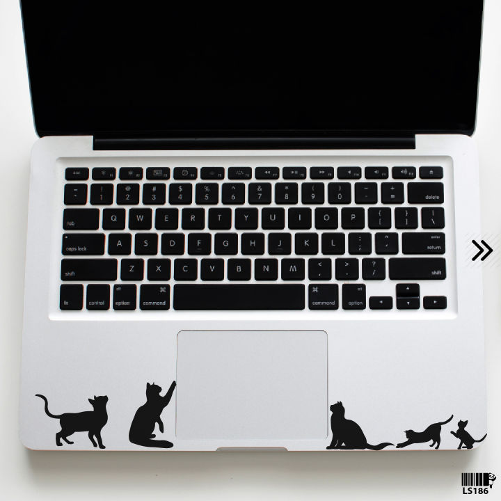 Cute Cat Family Laptop Skin For Any Kind of Laptop Waterproof Removable Laptop Stickers - LS186 - Upsticker