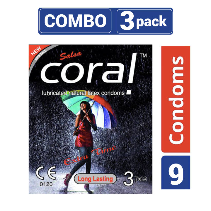 Coral%20Long%20Lasting%20Extra%20Time%20Lubricated%20Natural%20Latex%20Condom%20-%203%20Packs%20Combo%20-%20Image%202