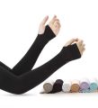 Outdoor Cool Arm Hand Sleeve Sun Protection Hand Fingerless For Slim Hand Gloves 2 pcs. 