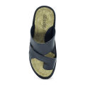 Bata Black PU and TPR Sandal for Men. 