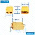 XT60 XT-60 Male Female Connectors Plugs For RC Lipo Battery Quadcopter Multicopter. 