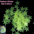 Radium Sticker STAR & MOON Shape - 1 Pack. 