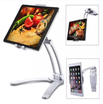 Kitchen%20Tablet%20Stand%20Wall%20Desk%20Mount%202-in-1%20Tablet%20Stand%20Fit%20For%20Tablet%20Smartphone%20Holders%20-%20Image%202