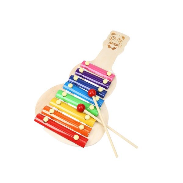 Wooden Xylophone Musical Instrument Piano Toys Baby Kids Wooden Multi-Color  8-Note Xylophone Music Piece Puzzle Toy Music Baby Toys Musical Instrument 