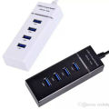 For Desktop 4 Ports High Speed Usb Hub Splitter Expansion White/Black - 1.2M and 30cm.