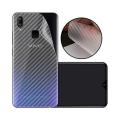 For Huawei Nova 3E Fiber Carbon Pattern Clear Designed Back Poly. 