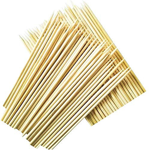 Bamboo Wooden skewers Stick for Kabab,Paneer Tikka,seekh,Barbeque and Grilling - 8 Inch 50pcs