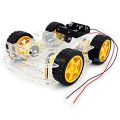 4WD Smart Robot Car Chassis Kits for arduino with Speed Encoder New for arduino robot RC car chassis robot motor wheel. 