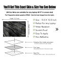Black Marble Texture Laptop Skin & Laptop Sticker Waterproof Removable Sticker For Any Kind of Laptop - (10.5X15.5 Inch) - LSKN937 - Sticker Buster. 