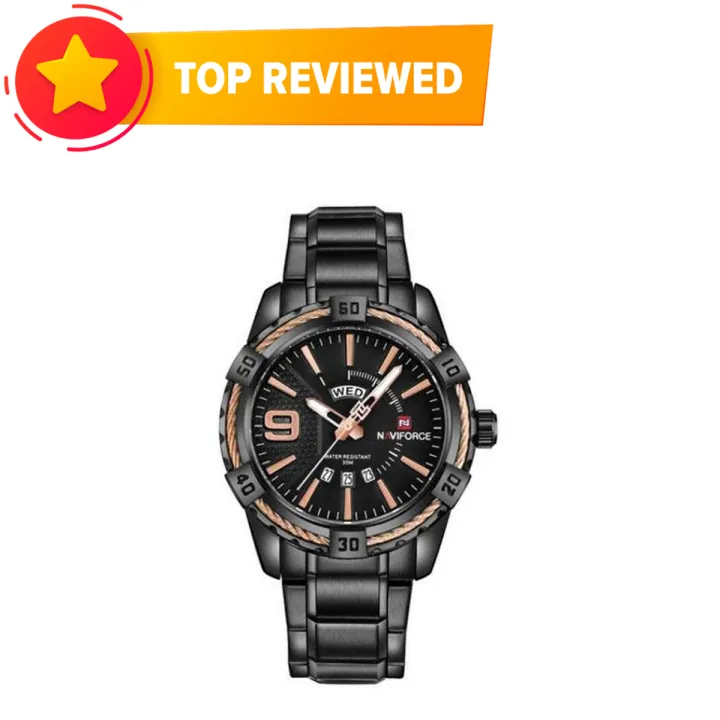 Navi%20Force%20Nf9117%20-%20Black%20Stainless%20Steel%20Analog%20Watch%20%20For%20Men%20-%20Rosegold%20&%20Black%20-%20Watch%20-%20Image%203