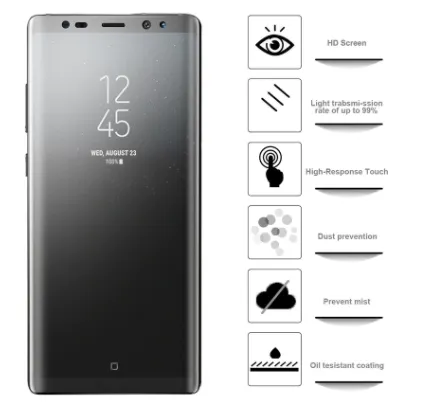 Samsung%20Galaxy%20S9+%209D%20Matte%20Frosted%20Full%20Cover%20Polycarbonate%20screen%20Protector%20-%20Image%203