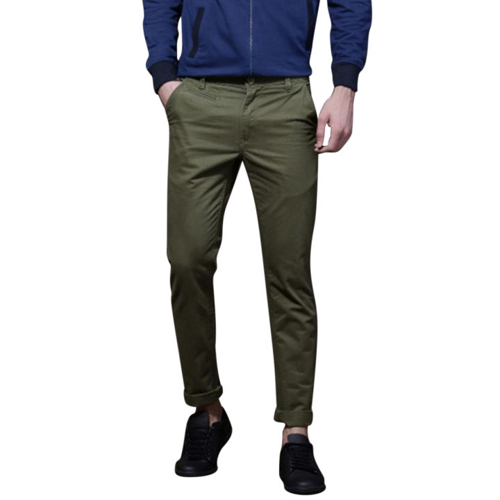 Nazara%20Slim-Fit%20Chino%20Gabardine%20Pants%20-%20Olive%20-%20Image%202