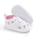 2021 2020 Kids Shoes Baby Children Girl Embroidery Flower Soft Single Crib Toddler Summer Princess First Walker Casual Shoes 0-18m. 