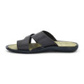 Bata Leather Sandal for Men - Black. 