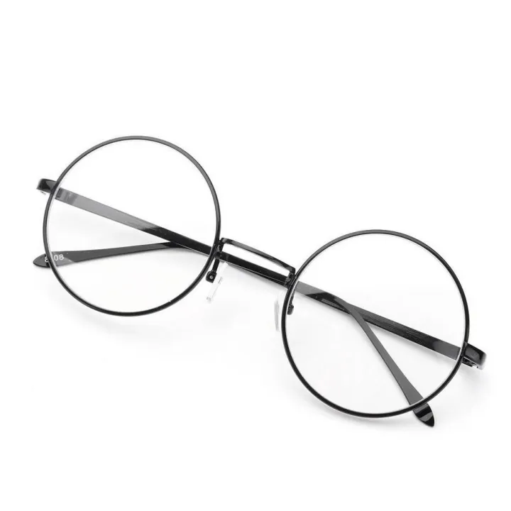 New%20Fashion%20Vintage%20Round%20Circle%20Eyeglasses%20Frame%20Myopia%20Glasses%20Optical%20Rx%20able%20#Black%20-%20Image%202
