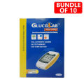 Glucolab Meter With 25 Test Strip ( Blood Glucose Monitoring System) (Bundle of 10 pcs).