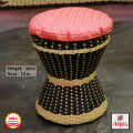 Export Quality Artificial Cane Woven Stool/Mora | Suitable for Your Home & Office Decoration & Sitting.