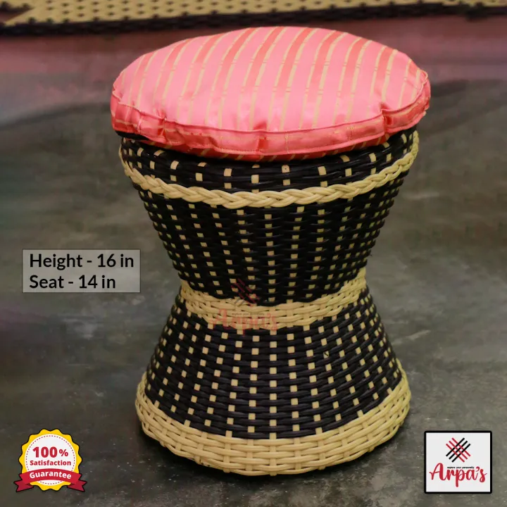 Export%20Quality%20Artificial%20Cane%20Woven%20Stool/Mora%20%7C%20Suitable%20for%20Your%20Home%20&%20Office%20Decoration%20&%20Sitting%20-%20Image%203