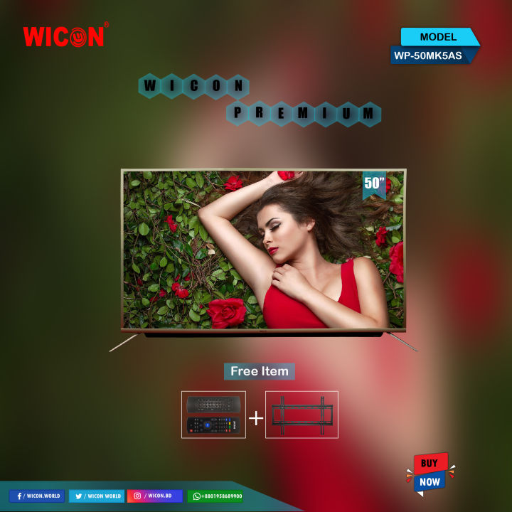 WICON PREMIUM LED 50 " METAL BODY SMART 4K