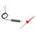 2 piece MINI CORELESS MOTOR WITH PROPELLER BLADES FOR RC AEROPLANE HELICOPTER.