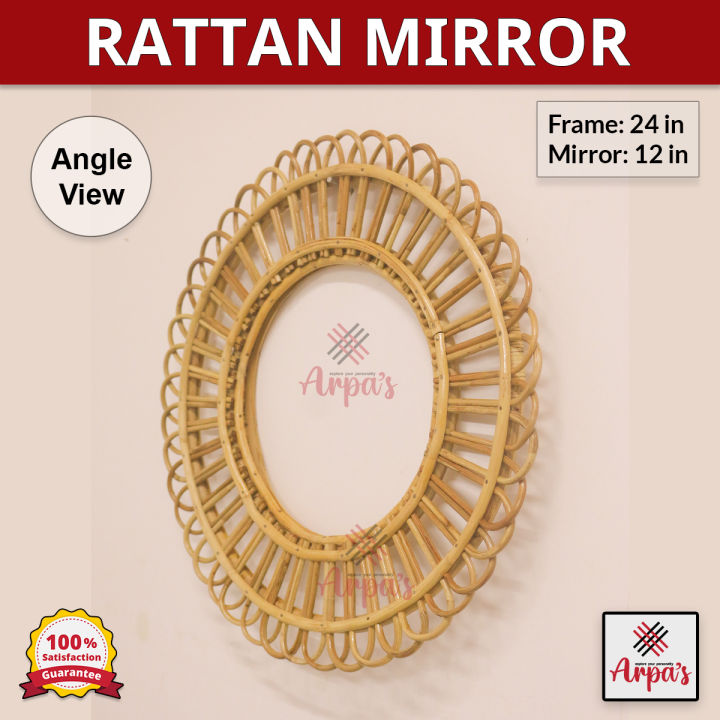 Rattan/Cane%20Round%20Mirror%20-%20Handcrafted%20Exclusive%20Wall%20Mirror%20-%20Image%204