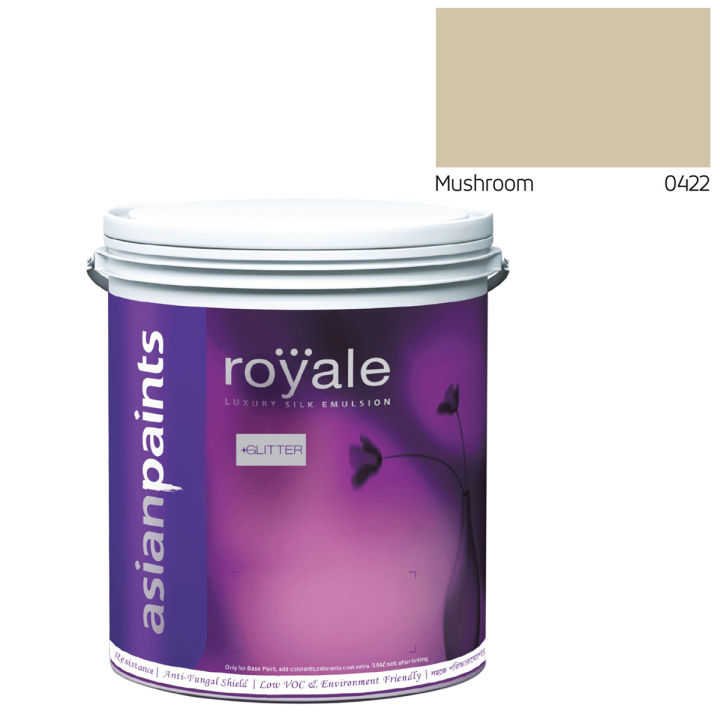 Asian Paints Royale Luxury Silk Emulsion Glitter (Silver) - Mushroom ...