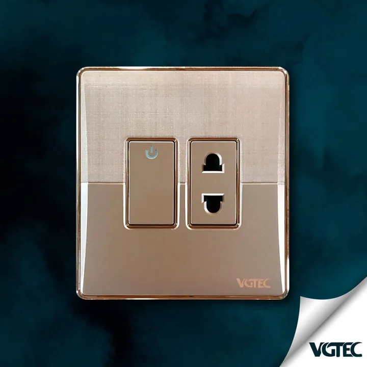 VGTEC - 2 Pin Socket with Switch (Platinum Series) | Daraz.com.bd