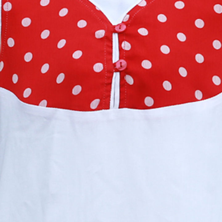 White%20Red%20Linen%20Frock%20For%20Girls%20-%20Image%203