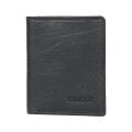 Men Wallet Simple Style Handmade slim black 100 % leather. 