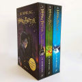 Harry Potter 1-3 Books  Set Harry Potter and the Philosopher's Stone 1 , Harry Potter and the Chamber of Secrets  2 , Harry Potter and the Prisoner of Azkaban 3 Paperback White print. 