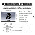 Iconic Logo of Avengers Laptop Skin & Laptop Sticker Waterproof Removable Sticker For Any Kind of Laptop - (10.5X15.5 Inch) - LSKN542 - Sticker Buster. 