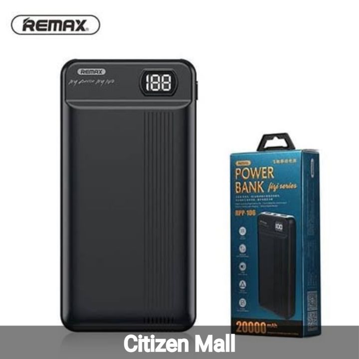 Remax RPP-106 20000mAh Fizi Series Power Bank (Imported Product)