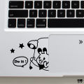 Cartoon Cat Motivation (Left) Laptop Skin & Laptop Sticker Waterproof Removable Sticker For Any Kind of Laptop - LS114 - Sticker Buster. 