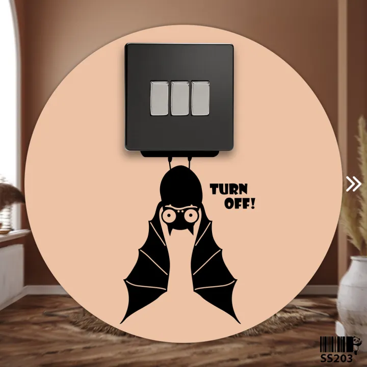 Hanging Bat Vinyl Wall Sticker Wall Décor Vinyl Decal Sticker For Wall - SS203 - DDecorator