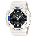 Casio G-Shock GA-100B-7ADR White Resin Watch For Men.