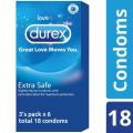 Durex Extra Safe Condom Full Box - 18pcs Condoms. 