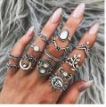 Jewelry Silver Ring set. 