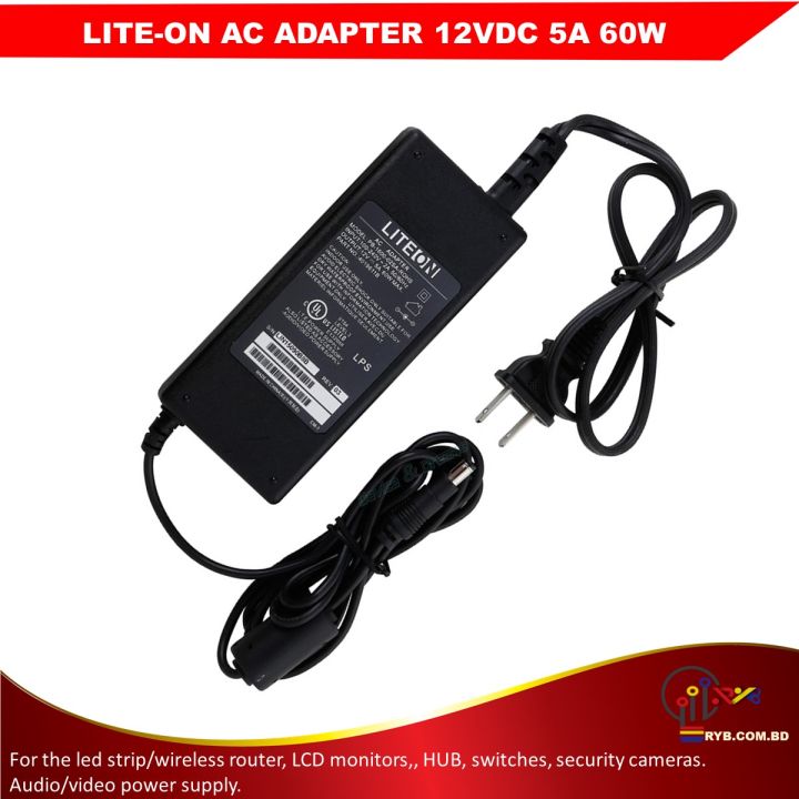 12V 5A 60W AC Power Adapter