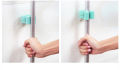 Wall Mounted Mop Holder Brush Broom Hanger Storage Rack Kitchen Organizer with Mounted Accessory Hanging Cleaning Tools. 
