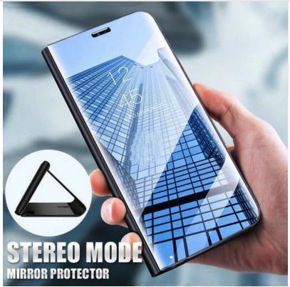 Samsung Galaxy A50 Clear View Mirror Flip Stand Case