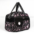 Stylish Travel Bag Black Flower Print 20 inch - Baby Travel Bag- Black.