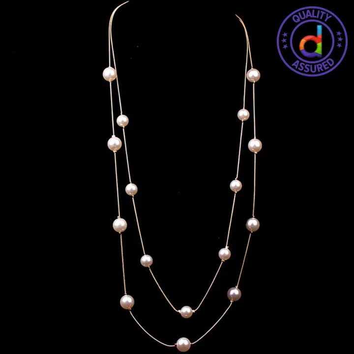 88cm%20Long%20Golden%20Chain%20Pearl%20Necklaces%20For%20Women%20Statement%20Boho%20Sweater%20Crystal%20Beaded%20Multilayer%20Necklace.%20-%20Image%202