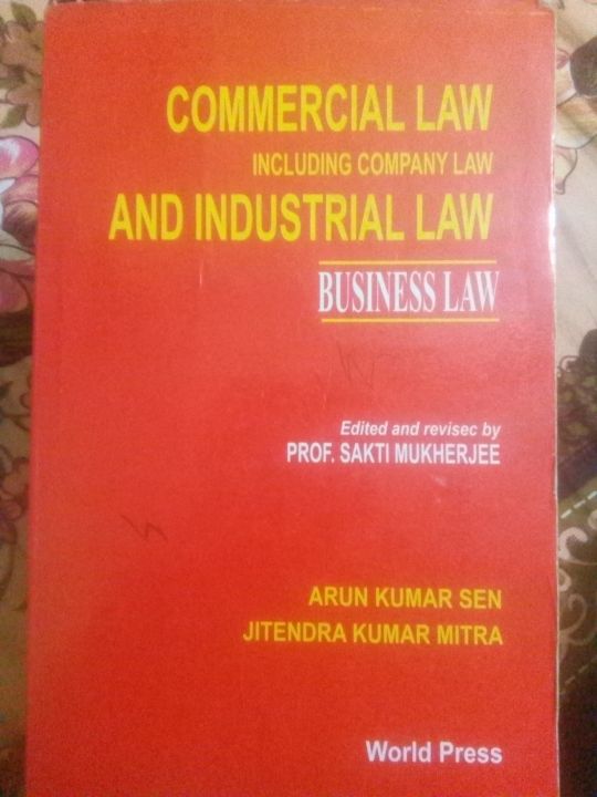 Commercial Law And Industrial Law By Sen and Mitra