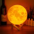 3D Moon Lamp 16 Colors Remote & Touch - 15 cm. 