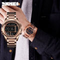 SKMEI SK1448S RoseGold Stainless Steel Digital Watch For Men - RoseGold. 