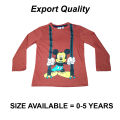 Cotton Full Sleeve T-shirt for Younger Girl. 
