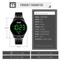 SKMEI Sports Fashion Touch Screen Stainless Steel Digital Waterproof Casual Watches for Men 1579. 