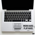 Work Hard & Play Hard Laptop Sticker & Skin Vinyl Decal Waterproof Removable Laptop Sticker For All Kind Of Laptop - LS133 - PetPointers.