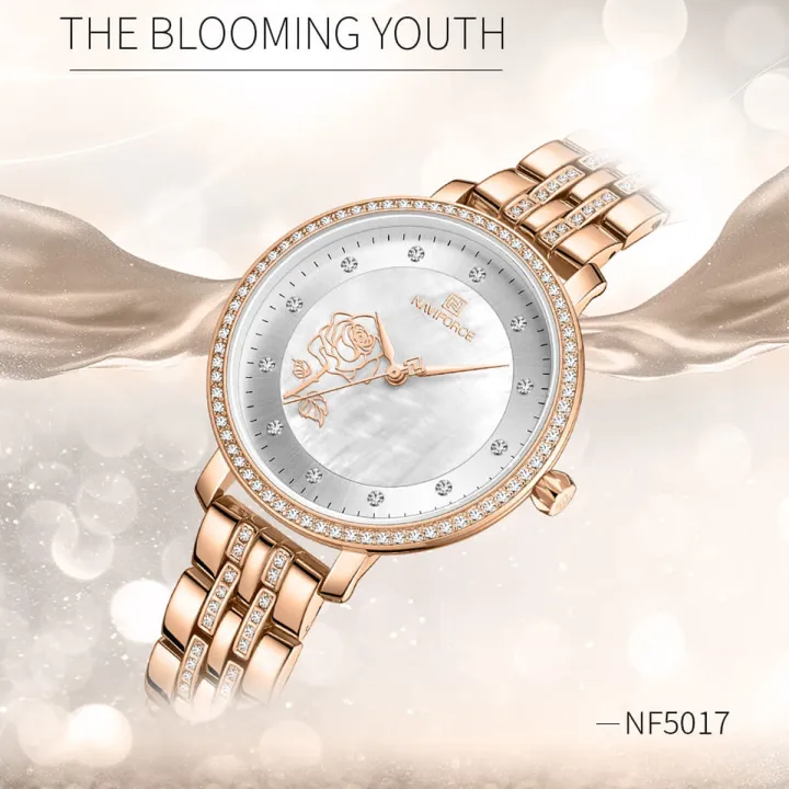 NAVIFORCE%20NF5017%20RoseGold%20Stainless%20Steel%20Analog%20Watch%20For%20Women%20-%20White%20&%20RoseGold%20-%20Image%204